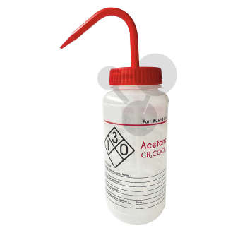 Tryskawka PP, na aceton 500 ml, czerwona