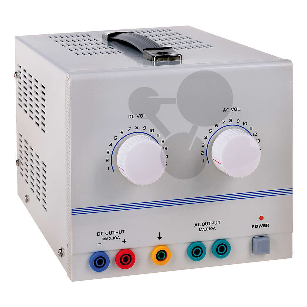 Zasilacz laboratoryjny 1-15 V AC/DC, 15 stopni co 10 A
