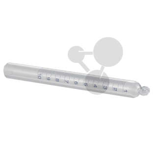 Rurka do poboru gazu z uchwytem, szkło AR, 10 ml