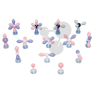 Zestaw atomowy 14 modeli MOLYMOD