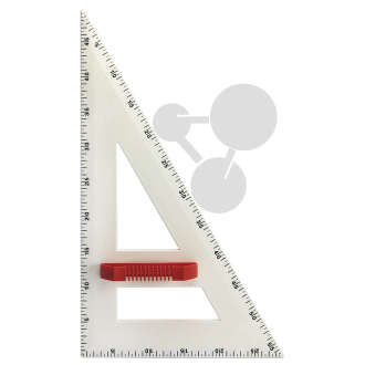 Ekierka 50 cm, 90-60-30 °