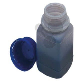 Butelka z białą szyjką, przezroczysta, 250 ml