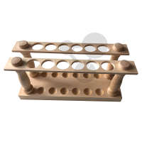 Stojak do probówek na 2 x 6 sztuk, drewno